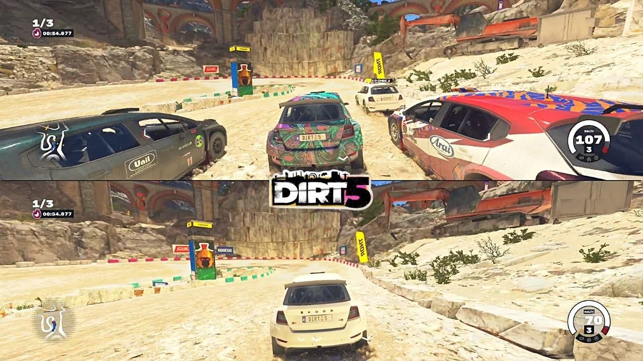 Dirt 5 - Split-screen - 2 players versus gameplay (PC)