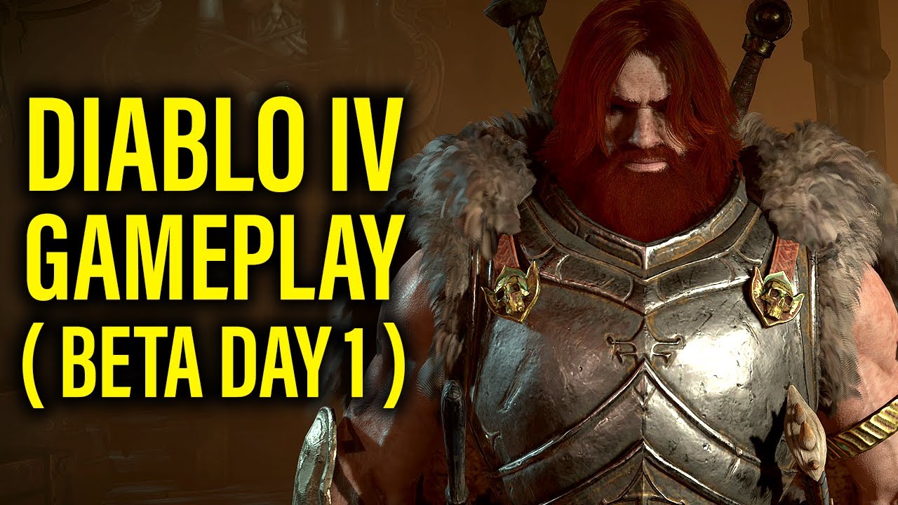 Diablo IV Gameplay ( Beta Day 1 ) | Diablo 4 Barbarian Gameplay