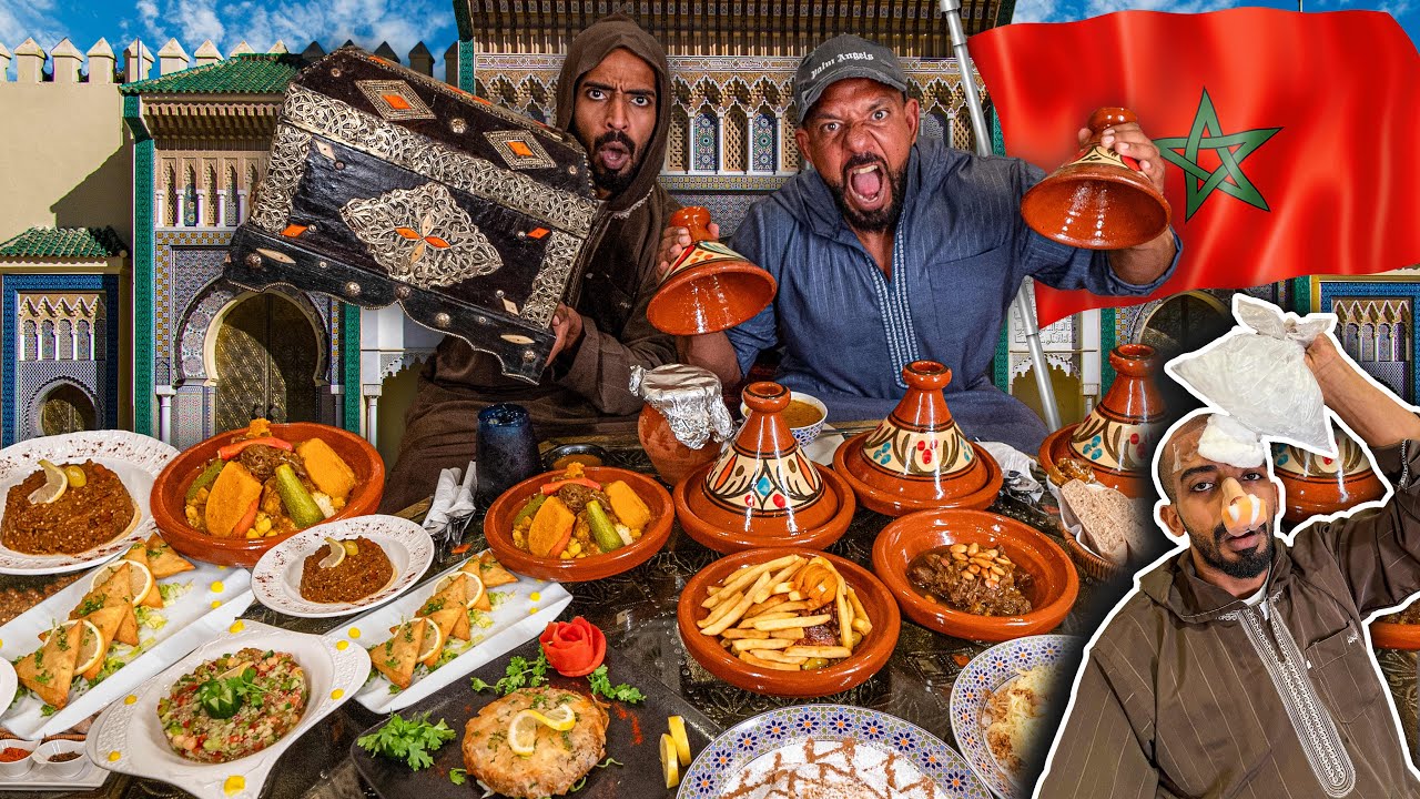 تحدي الاكل المغربي 🇲🇦 فقشت راس سوسو 🤕