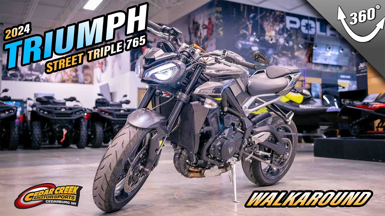Walkaround | 2024 Triumph Street Triple 765 R Silver Ice