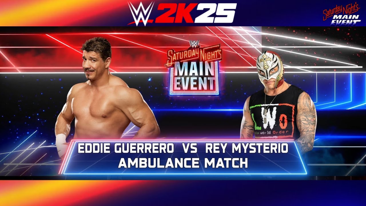 WWE 2K25: EDDIE GUERRERO VS REY MYSTERIO | AMBULANCE MATCH 2026 |  SIMULATION