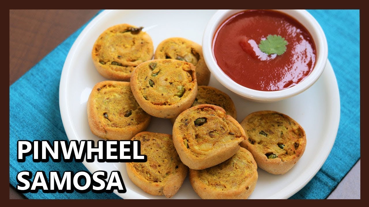 Pinwheel Samosa Recipe | Potato Pinwheels WITHOUT Frying  | Aloo Bakarwadi | Holi Snack