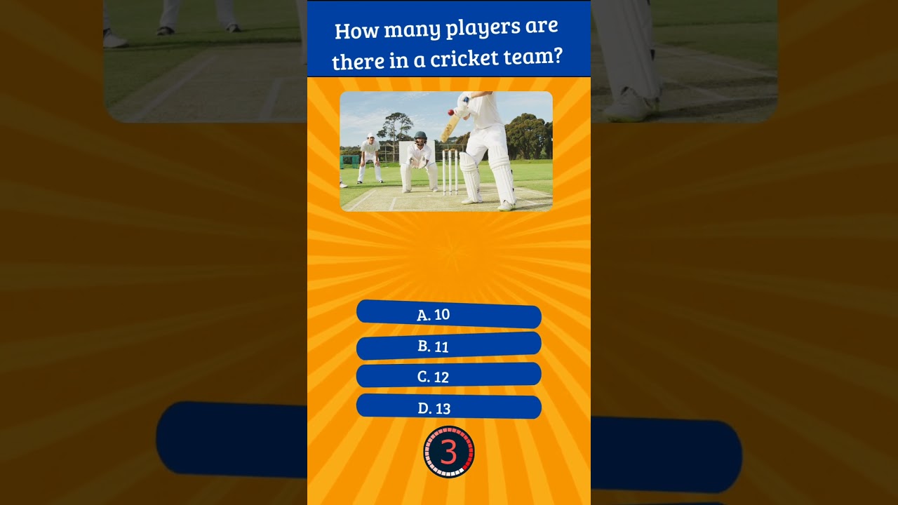 How many players in a cricket team? #mindgames #quiz #riddlebox #shorts