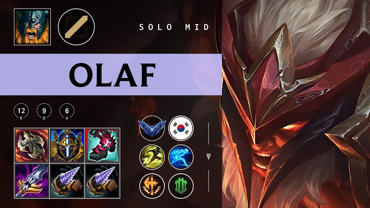 Olaf Mid vs Cho'Gath - KR Diamond Patch 25.24