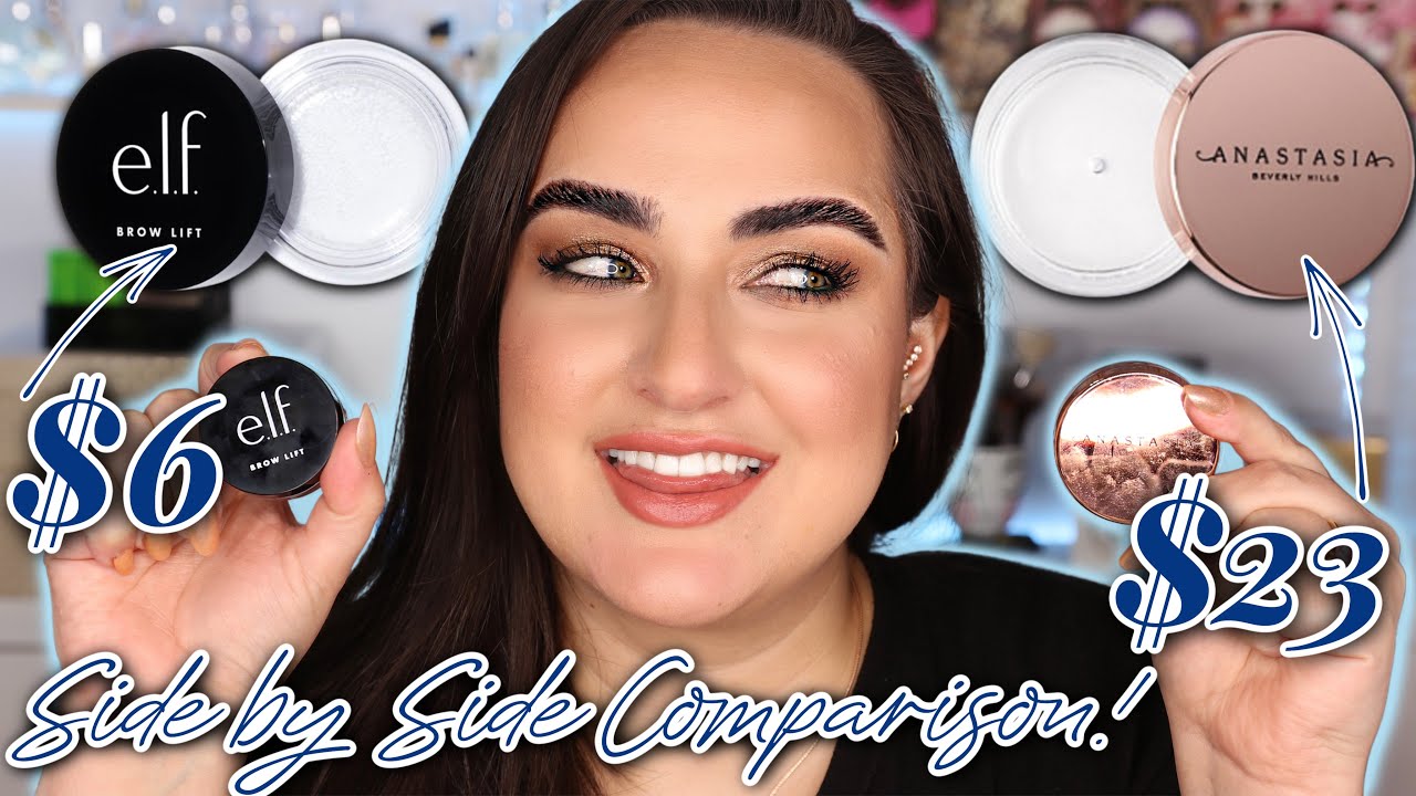 ELF’S $6 DUPE FOR THE ABH BROW FREEZE?😱 |BROW LIFT VS BROW FREEZE SIDE BY SIDE COMPARISON!