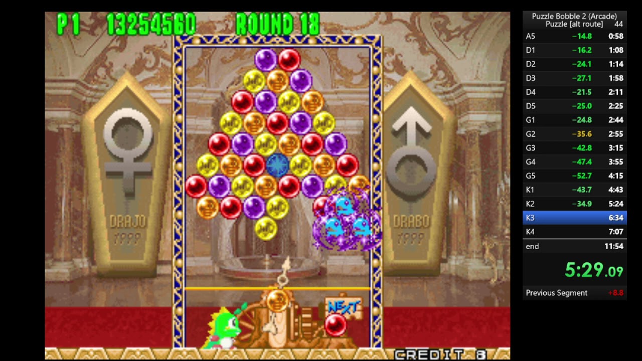 Puzzle Bobble 2 (Arcade) | Puzzle in 10:44