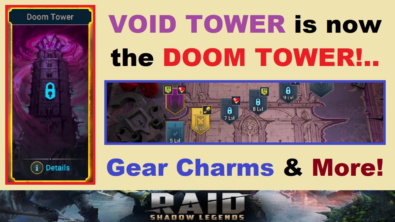 Void Tower is Now the *DOOM TOWER!*.. Gear Charms, *NEW* Roadmap, & More!.. (RAID: Shadow Legends)