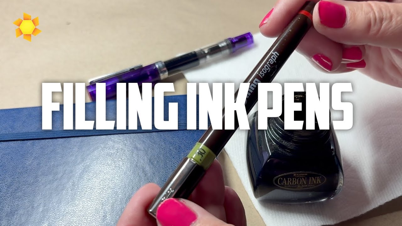 How to fill 2 types of ink pens - plus sneak peeks