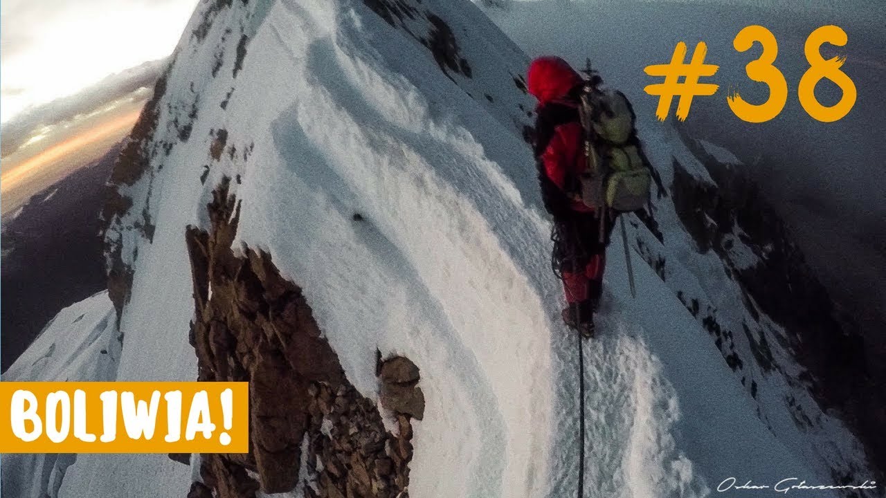 1000 metrowa przepaść i 20 cm grań -  Huayna Potosi 6088m.n.p.m | Boliwia