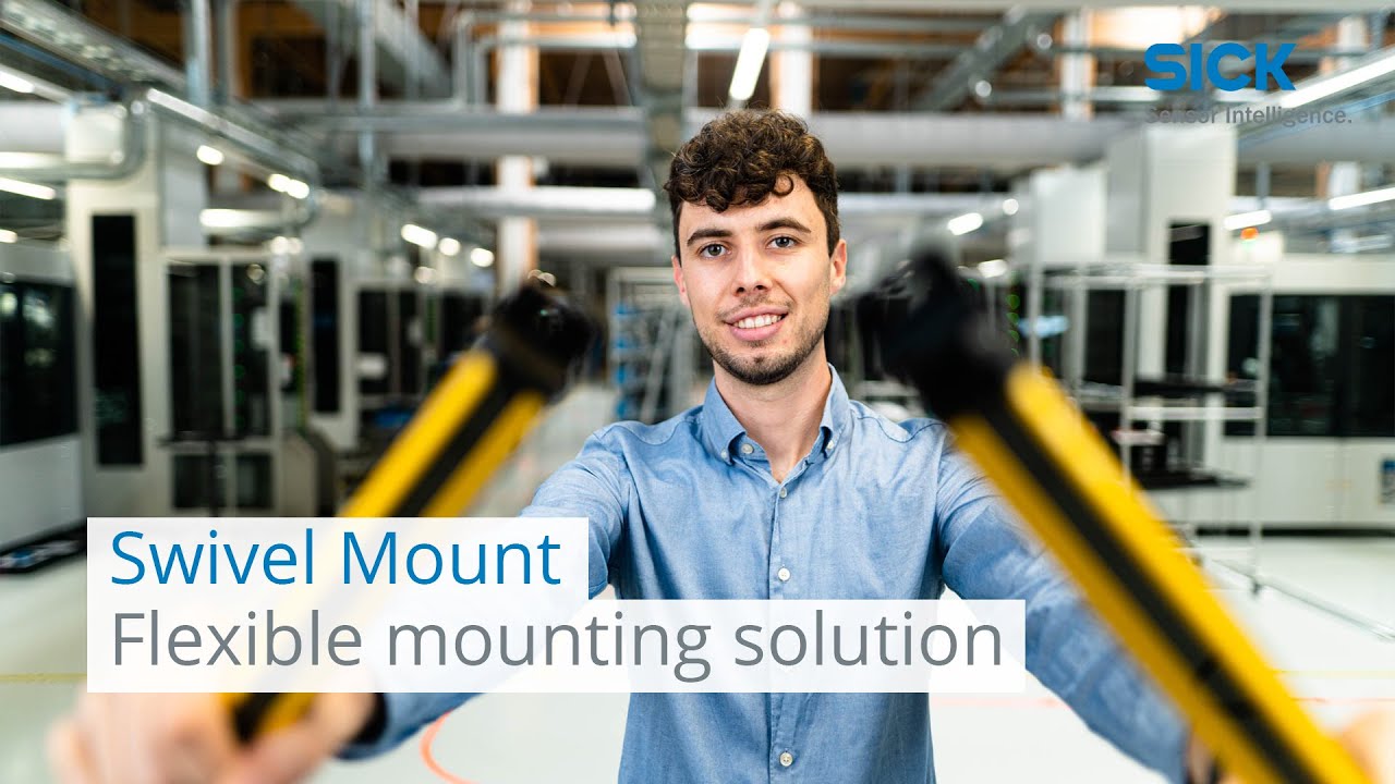 Swivel Mount – A flexible solution for mounting safety light curtains from SICK