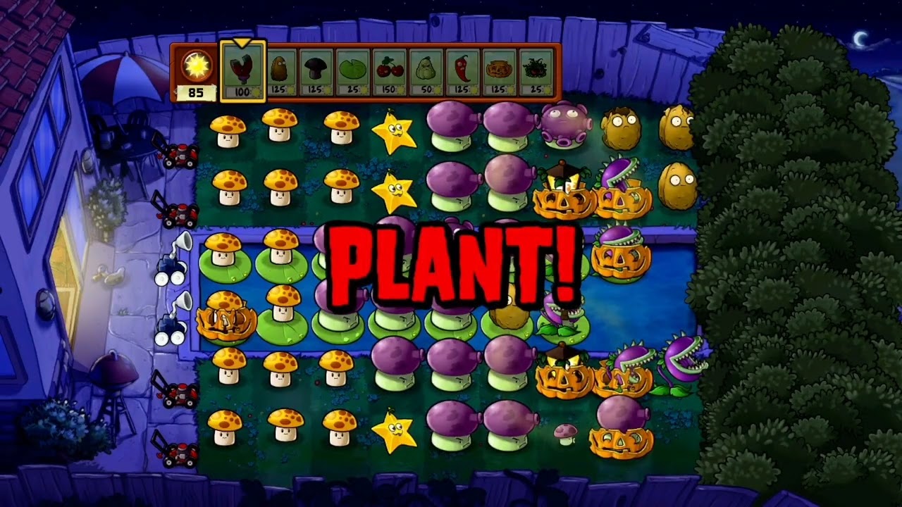 Plants vs. Zombies || Survival: Fog