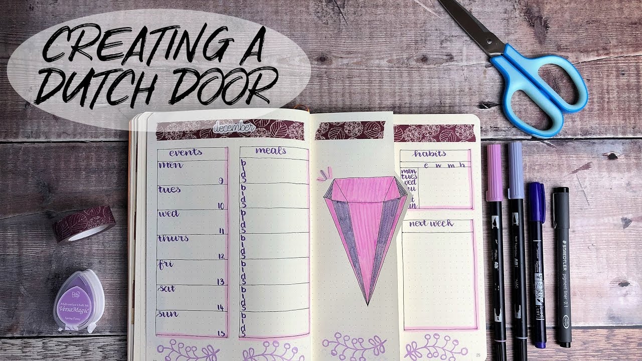 Dutch Door Journal Spread | Bullet Journal