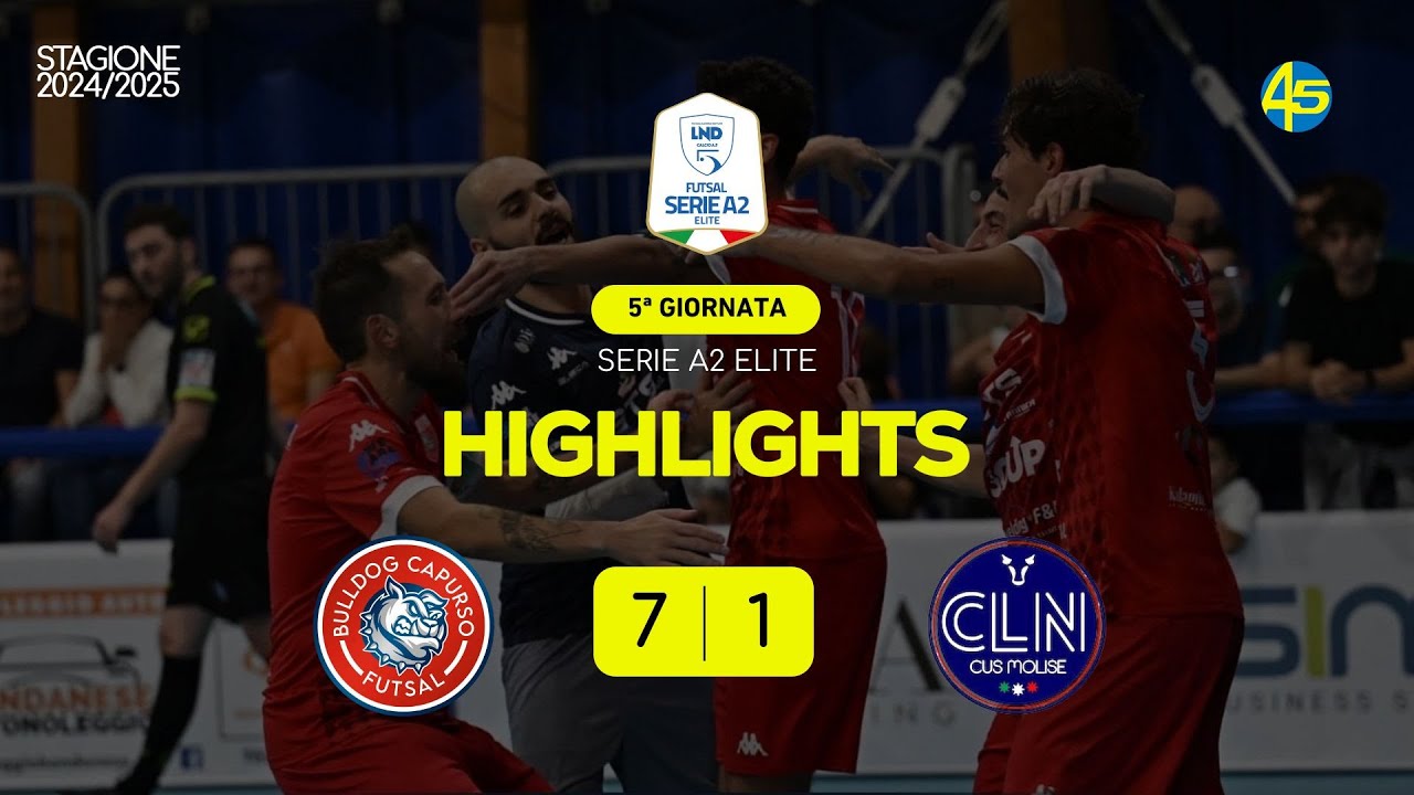 Bulldog Capurso-Cus Molise 7-1 | HIGHLIGHTS | Serie A2 Élite 2024-25