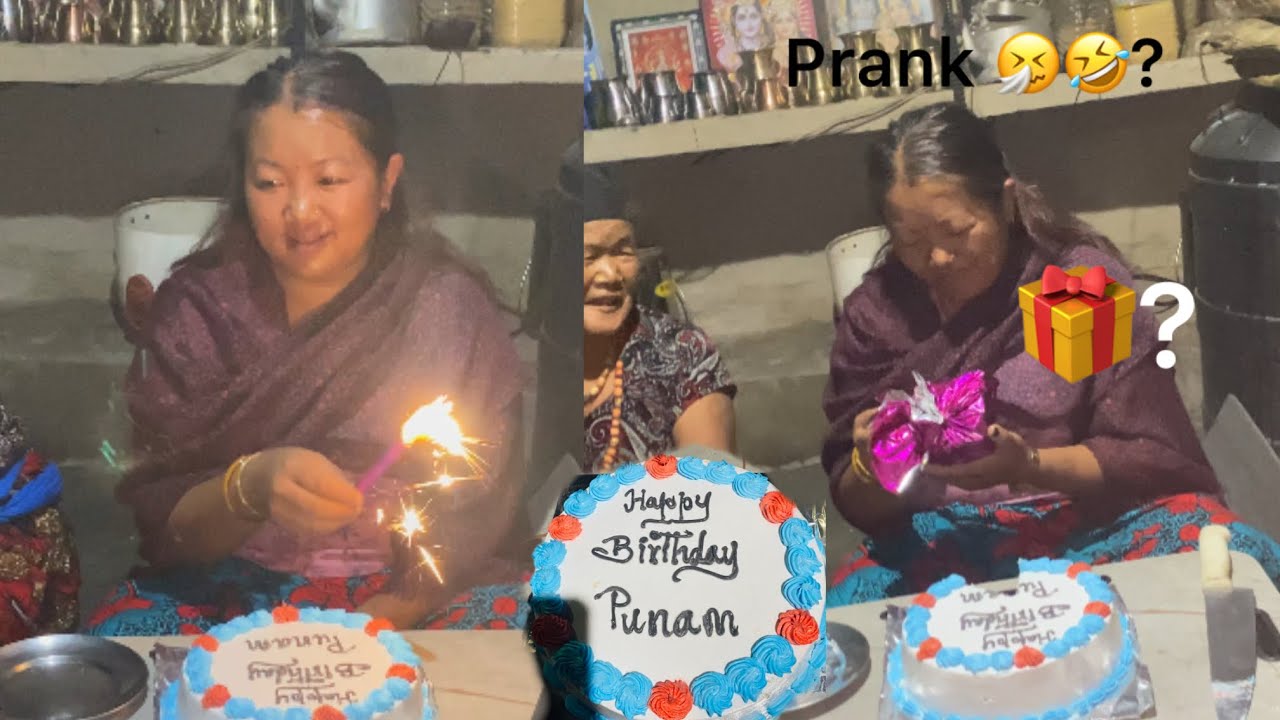 Punam Dd’s Birthday celebration 🎉gift? Pranked ?🤣 #sikles 