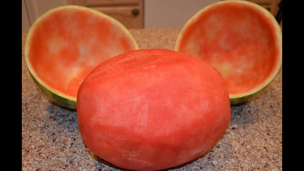 Skin Watermelon Trick - How to Skin a watermelon