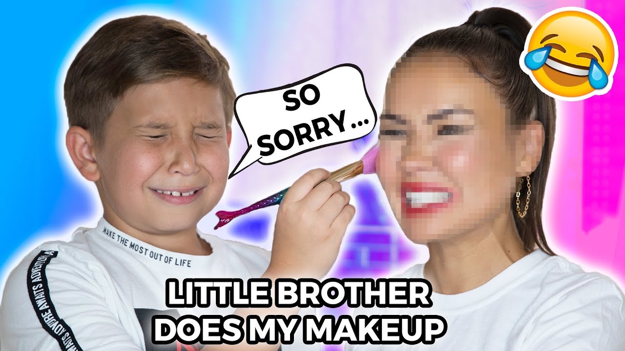 LITTLE BROTHER DOES MY MAKEUP | Maryam Maquillage