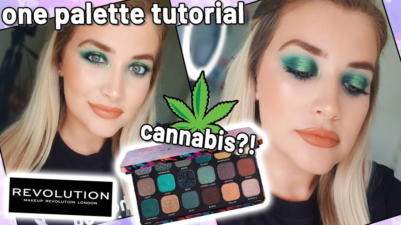 REVOLUTION CHILLED CANNABIS PALETTE REVIEW + TUTORIAL | One Palette Tutorial