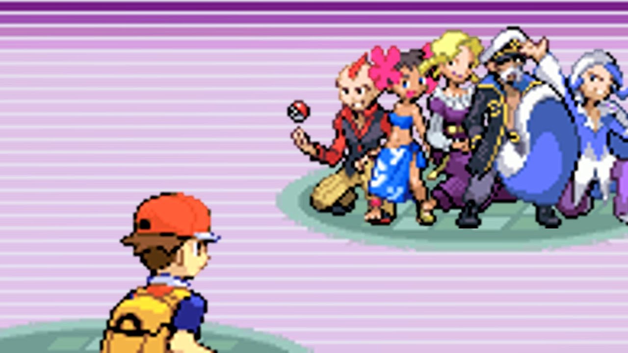 Red vs Elite Four of Hoenn!! [Pokemon Emerald]