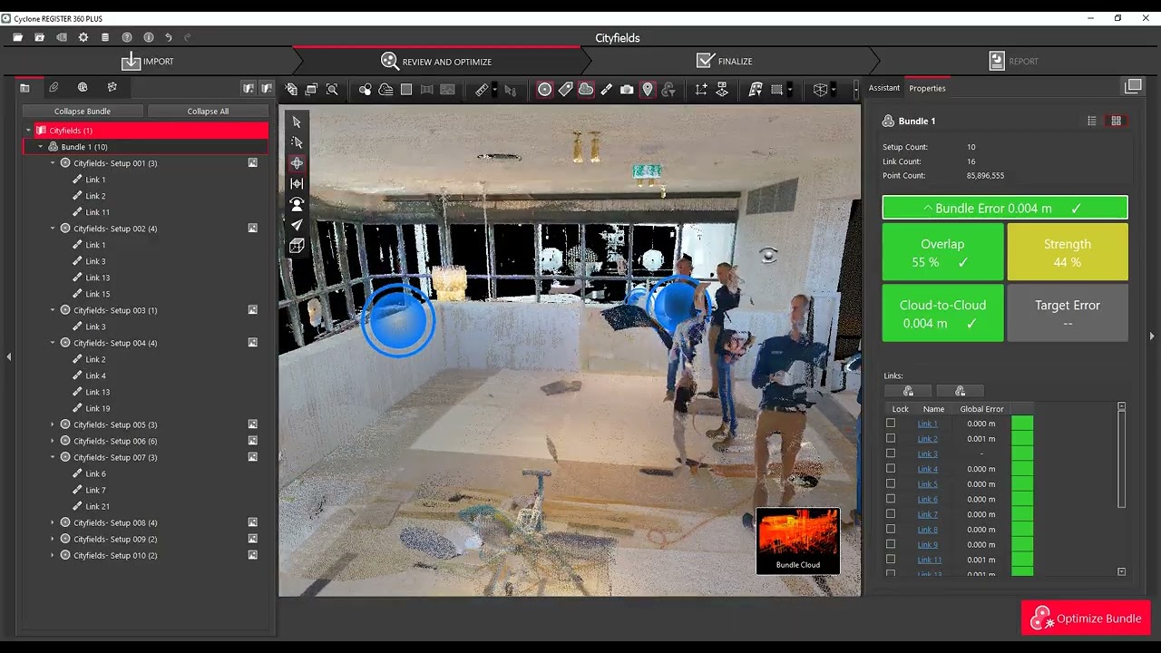 Leica BLK360 workflow in Cyclone Register 360 PLUS