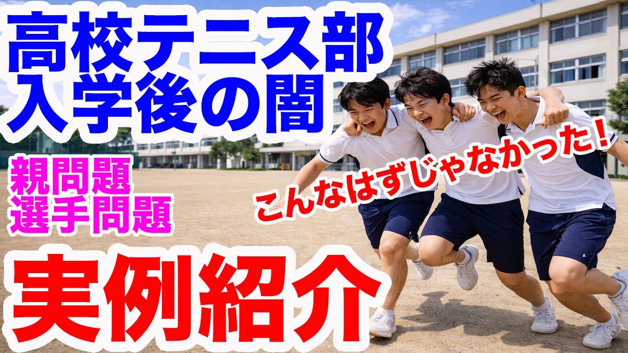 高校テニス部には親達のワガママが渦巻く場がある