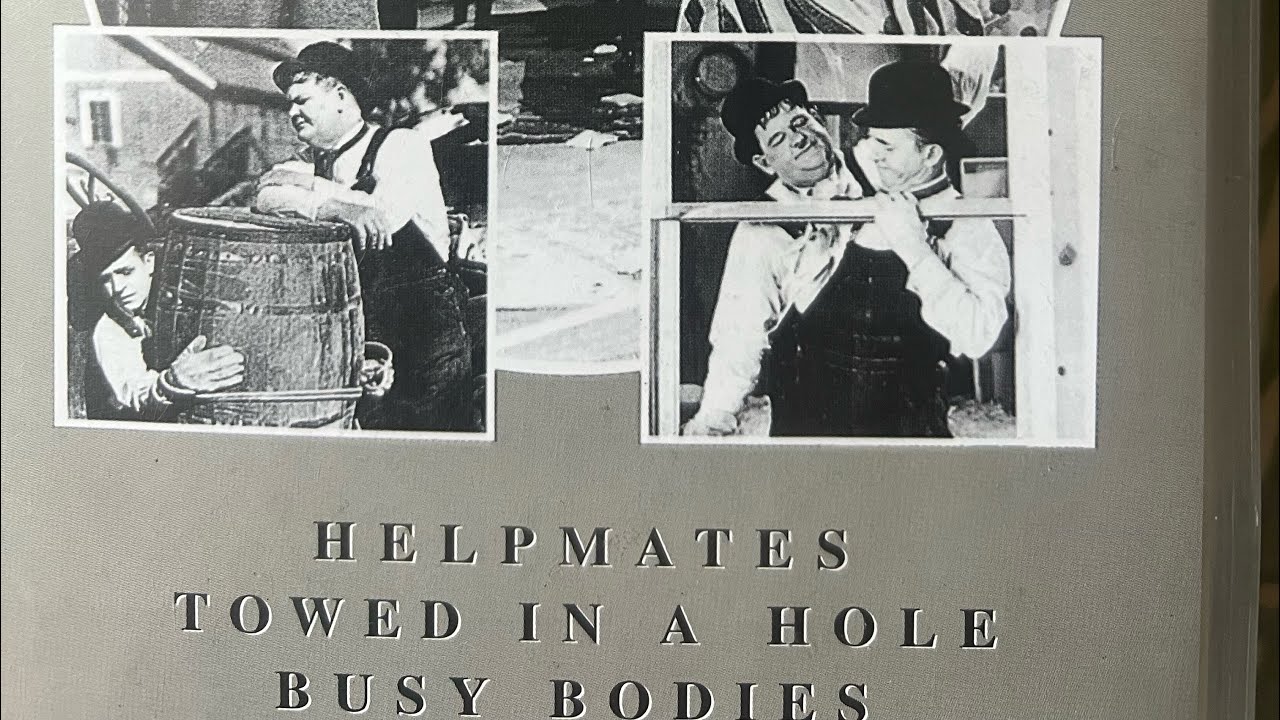 Opening to Laurel and Hardy Comedy Classics: Helpmates/Towed in a Hole/Busy Bodies (1997)