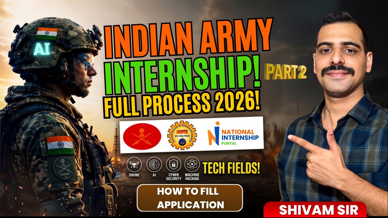 How to Fill Indian Army Internship Form 2026 📝 Step-by-Step Live Application Guide! 🇮🇳