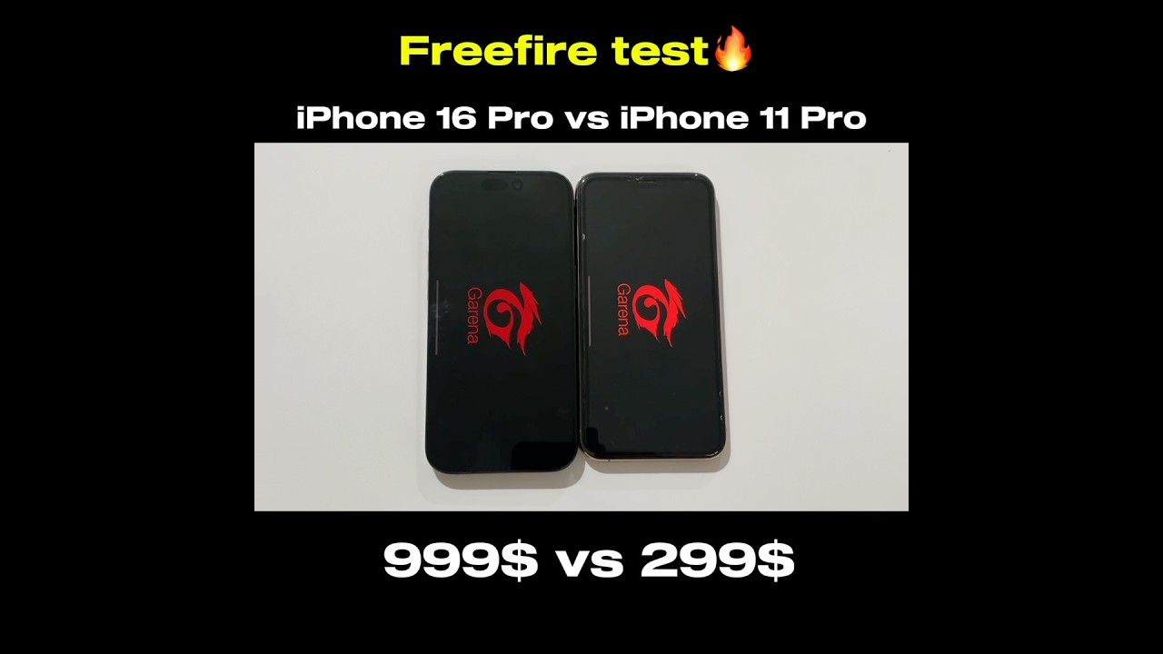IPHONE 16 PRO VS IPHONE 11 PRO - FREEFIRE TEST