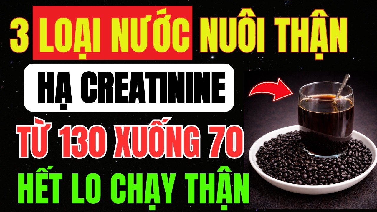 Người CAO TUỔI: UỐNG Ngay 3 Loại NƯỚC Nuôi THẬN, THẢI ĐỘC THẬN, Triệt Tiêu SUY THẬN, Hết TIỂU ĐÊM