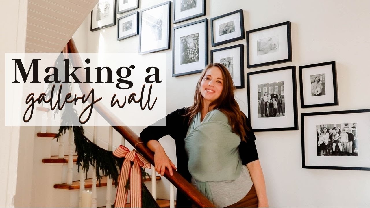 Making a Gallery Wall in our 1860s Farmhouse | Stairs Gallery Wall