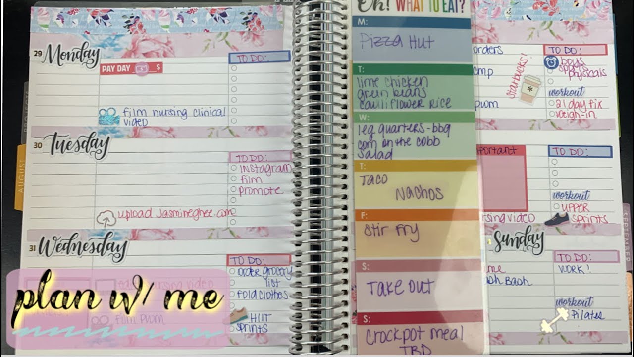 Plan w/ Me: Academic Planner| Nursing School| Erin Condren