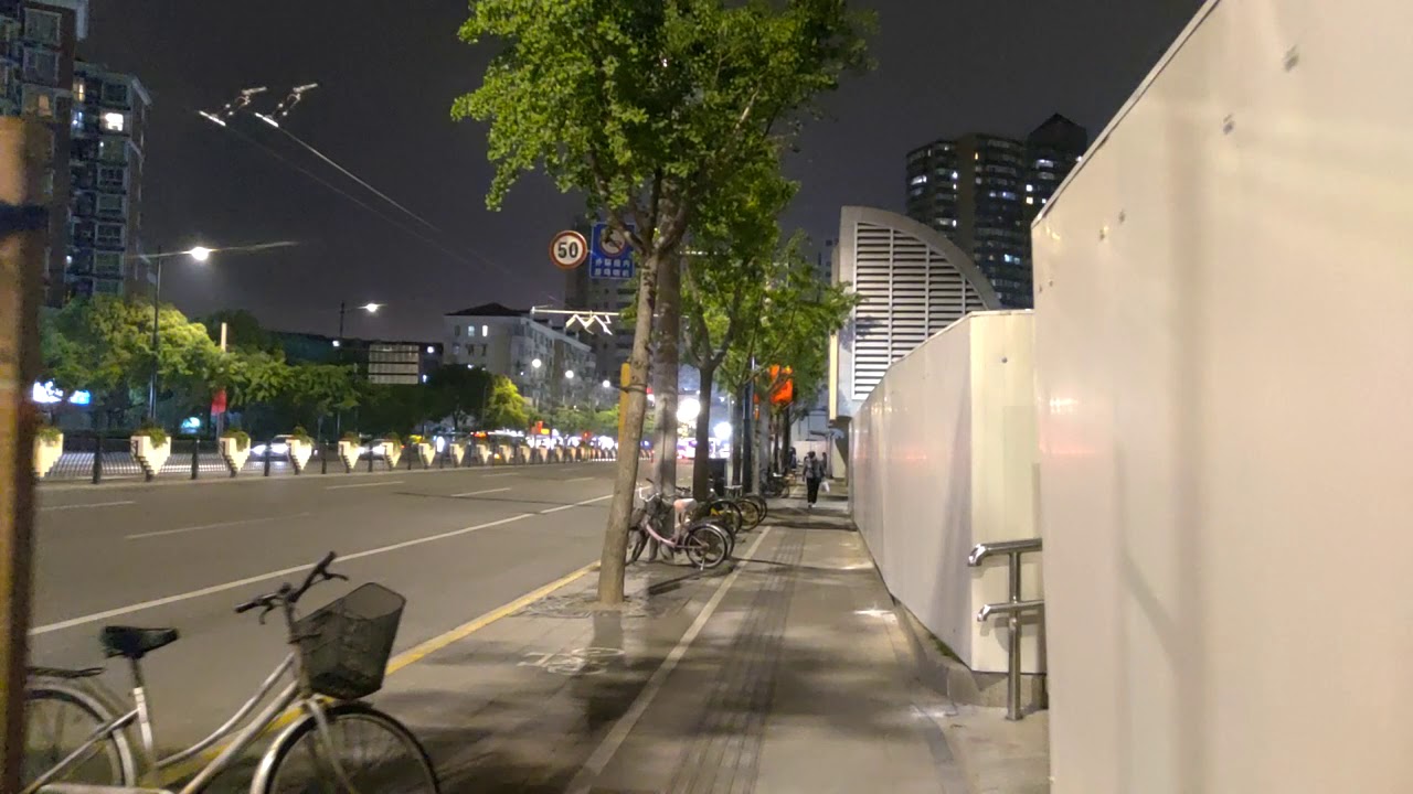 Night walk to Tongji University   Shanghai
