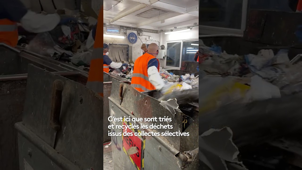Dans les coulisses du centre de tri des d&eacute;chets du Jas de Rhodes aux Pennes-Mirabeau