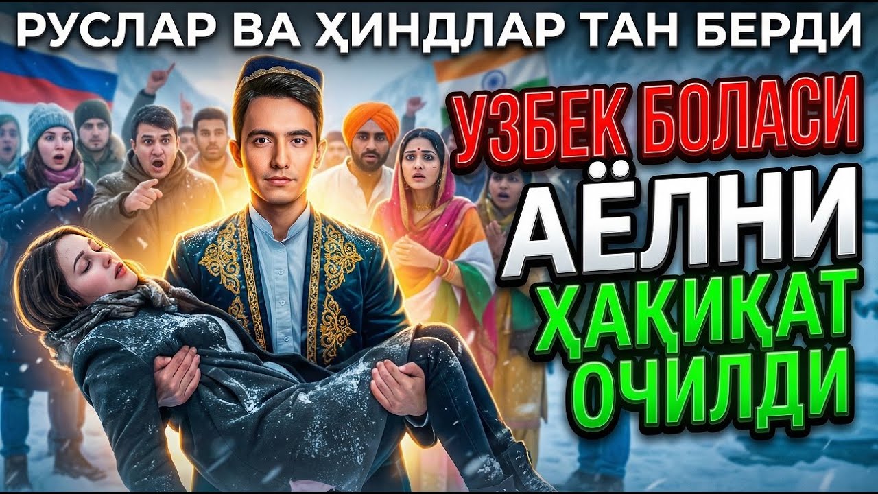 РУСЛАР ВА ҲИНДЛАР ТАН БЕРДИ ЎЗБЕК БОЛАСИ ЎЛИМ ЁҚАСИДАГИ АЁЛНИ САҚЛАБ ҚОЛДИ.