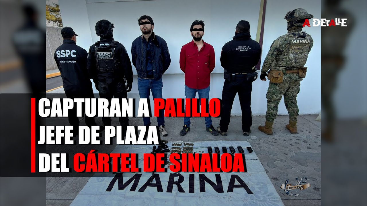 Capturan a Palillo jefe de plaza del Cártel de Sinaloa