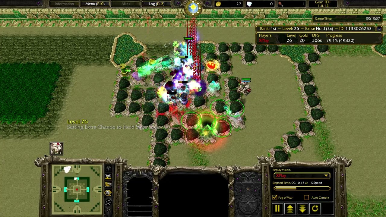 Warcraft III | Gem TD+ | 1.6 - Time | 26:48 - XPlay