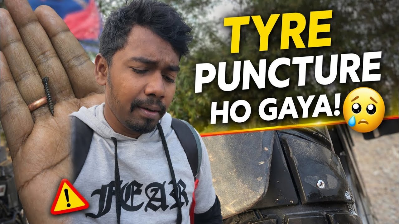 Unexpectedly Tyre Puncture Ho Gaya 🛞🥹