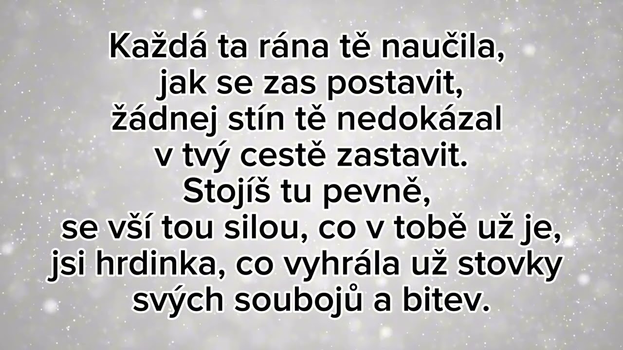 Nezlomn&aacute; - (Official lyric video)  @tinalyrics.official 