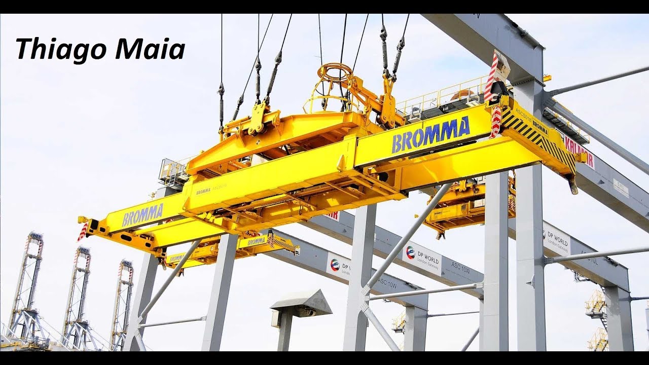 Montagem twistlock spreader Bromma