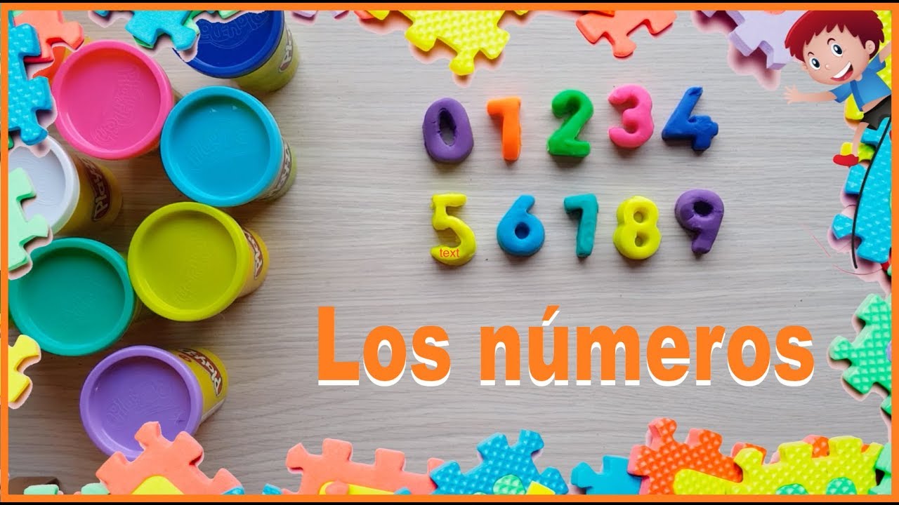 Aprender los números jugando con plastilina