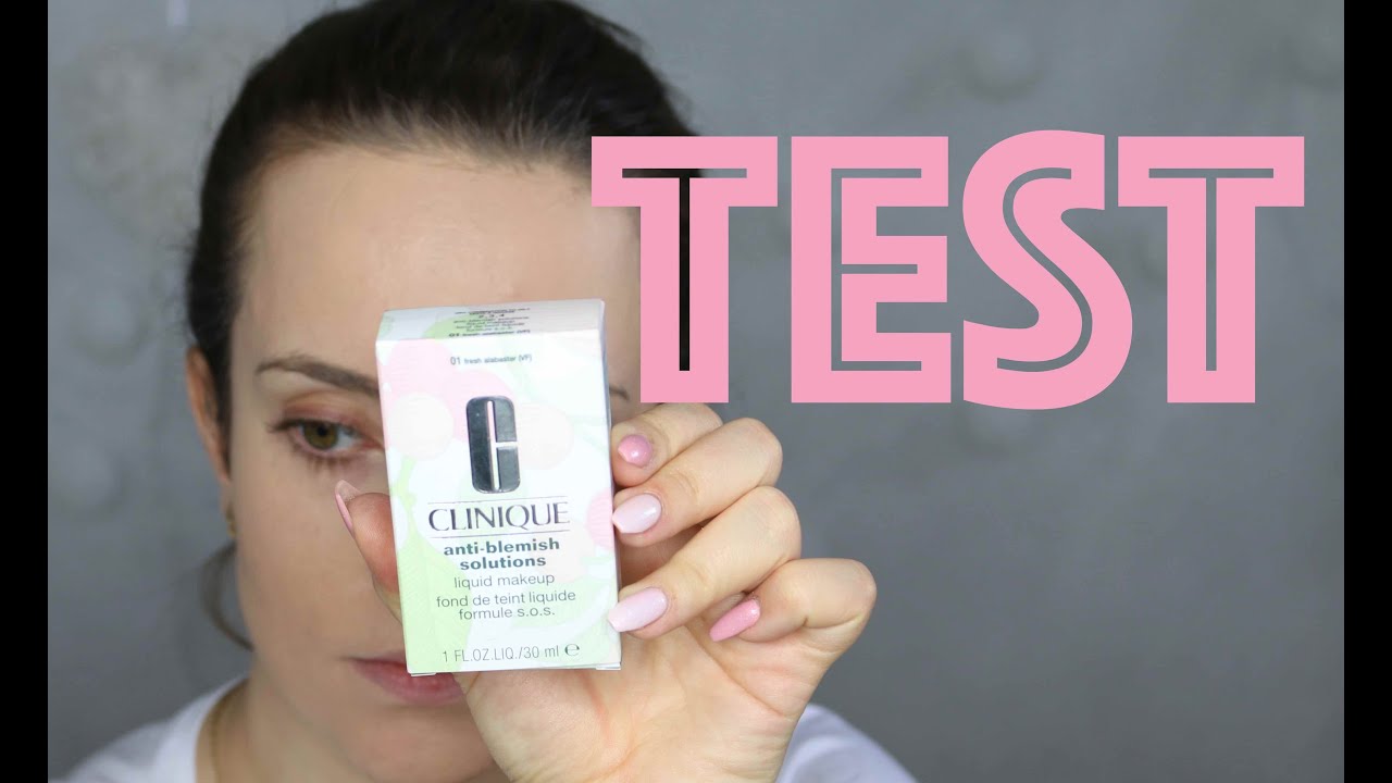 Pierwsze wrażenie + test na żywo - CLINIQUE anti-blemish solutions - podkład - recenzja