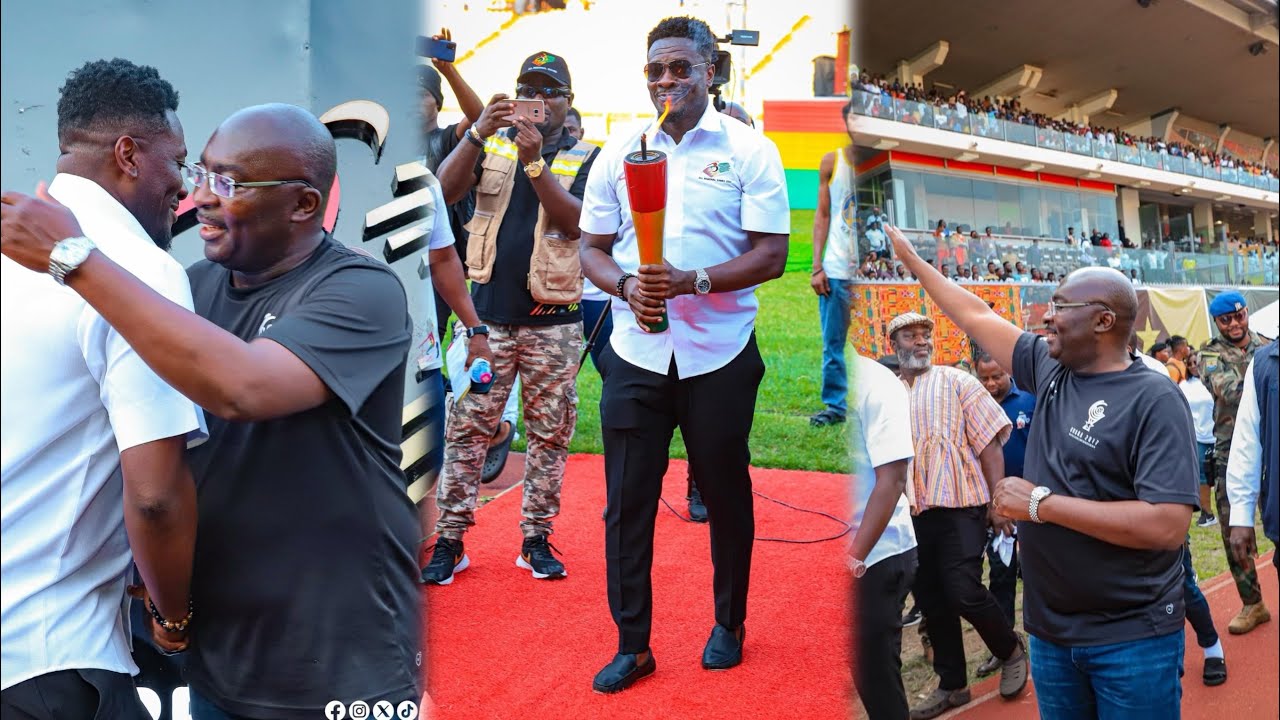 Watch how Vice President Dr Bawumia and Asamoah arrived at ARG official Launch . Massive Support