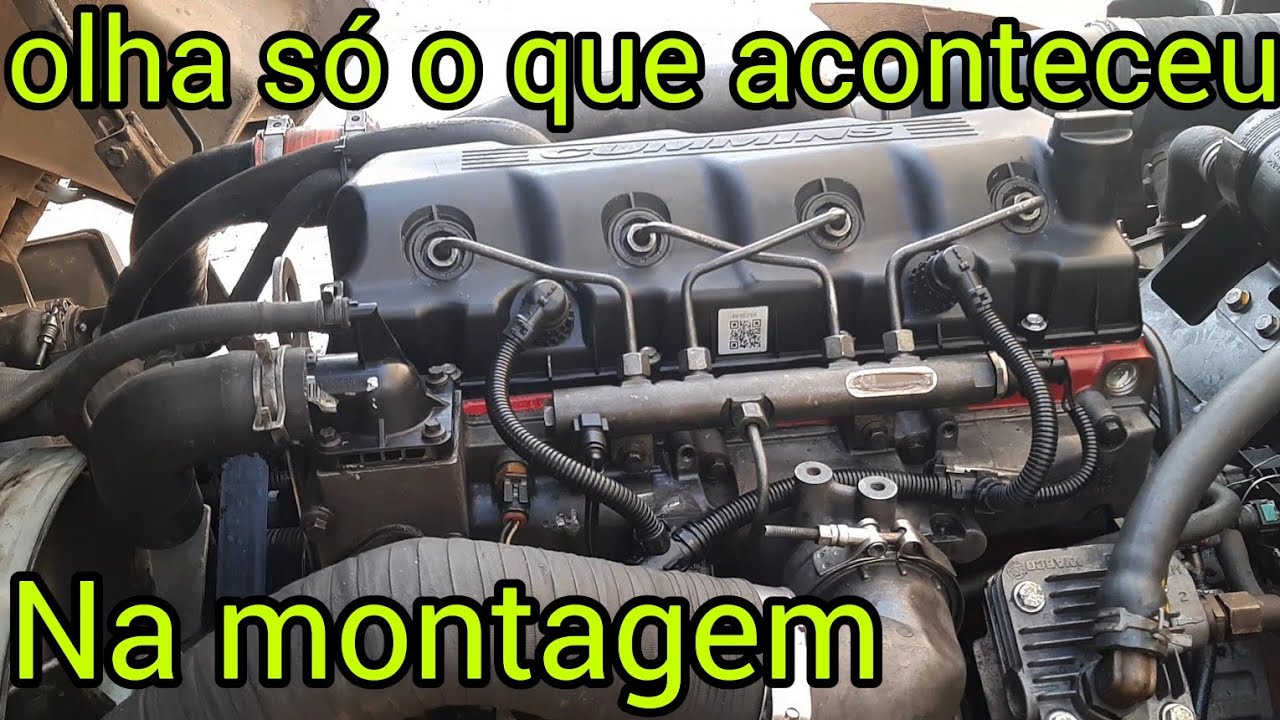 como montar o motor CUMMINS ISF 4CC do vw9.160