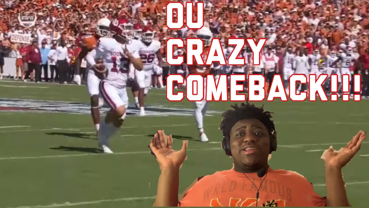 CRAZY OU COMEBACK!! |Oklahoma Sooners vs. Texas Longhorns | Full Game Highlights (Reaction)
