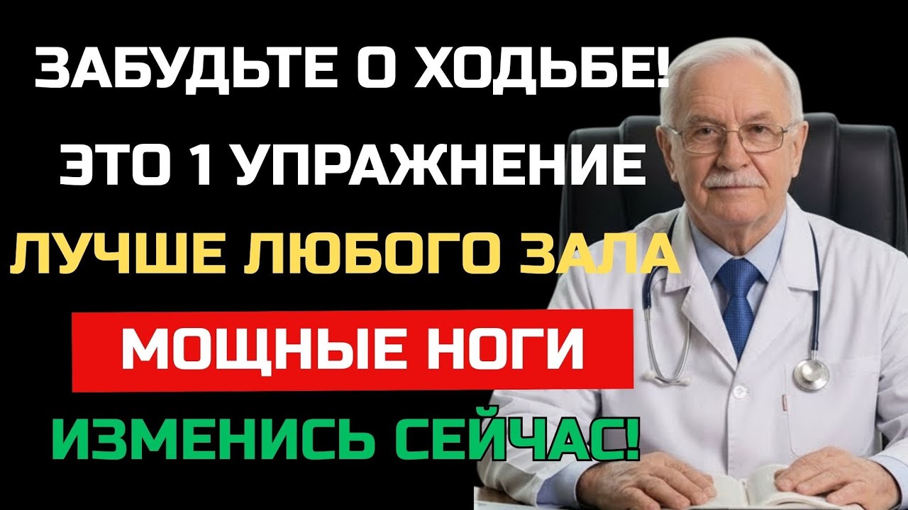 Забудьте про ходьбу! Это простое упражнение возвращает силу ног после 50 (дома) | ЗДОРОВЬЕ ПОЖИЛЫХ