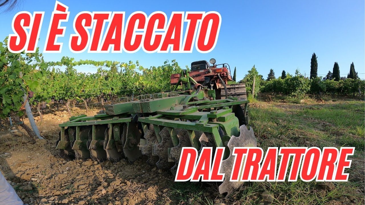 SI È STACCATO IL FRANGIZOLLE DAL TRATTORE...  MENTRE LAVORAVO
