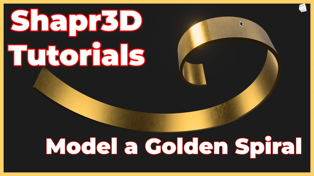 Shapr3D - How to model a Golden Spiral