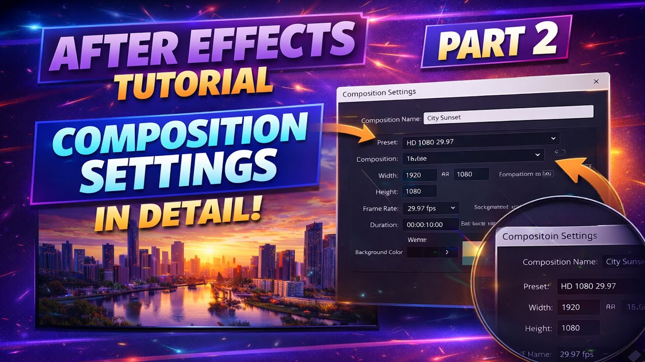 Master After Effects in Minutes Easy Composition Techniques | #aftereffectstutorial Part-2
