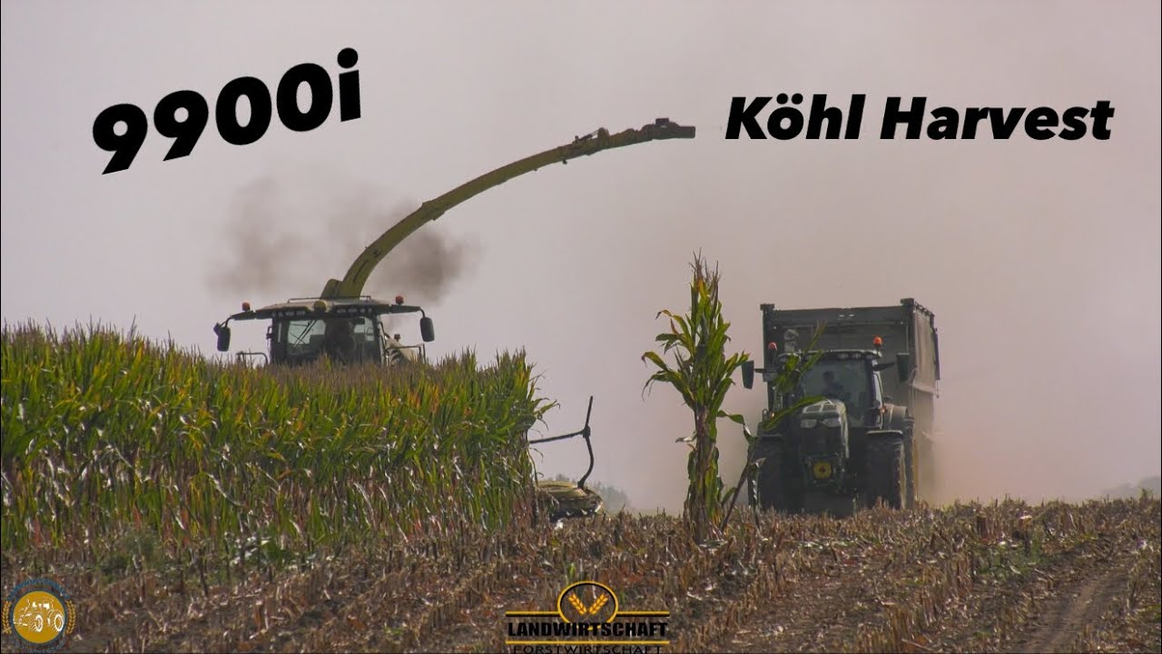 John Deere 9900i So macht h&auml;ckseln Spa&szlig;! LU K&ouml;hl Harvest Lohnauftrag Maish&auml;ckseln Maisernte 2024