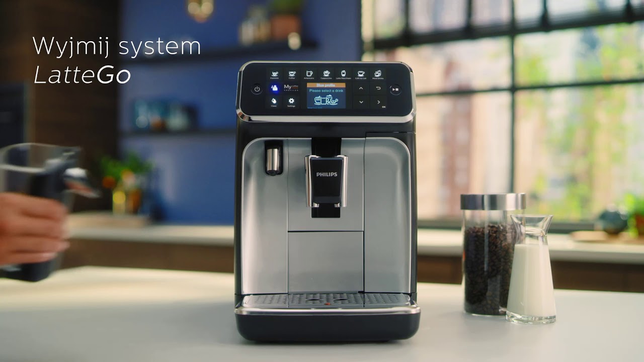 Instalacja i pierwsze uruchomienie automatycznego ekspresu do kawy Philips 4300 LatteGo - instrukcja