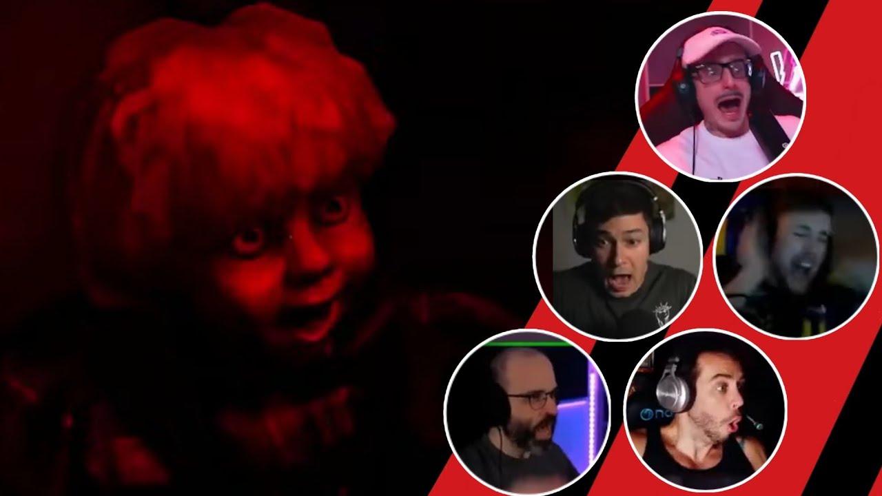 Reacciones de Youtubers al Susto del Muñeco | From the Darkness